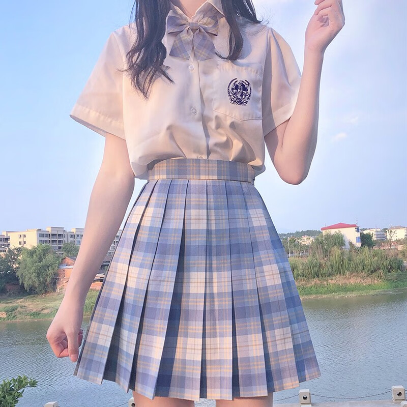创京懿选jk制服儿童夏季jk制服套装学院风小学生套女儿夏季大童款半身