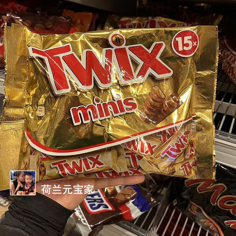 i现货荷兰twix特趣焦糖曲奇饼干迷你巧克力366g17条装 twx15条装 3 3g