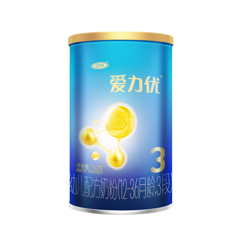 三元 san yuan 爱力优幼儿配方奶粉3段(12-36个月)150g/罐 试用装