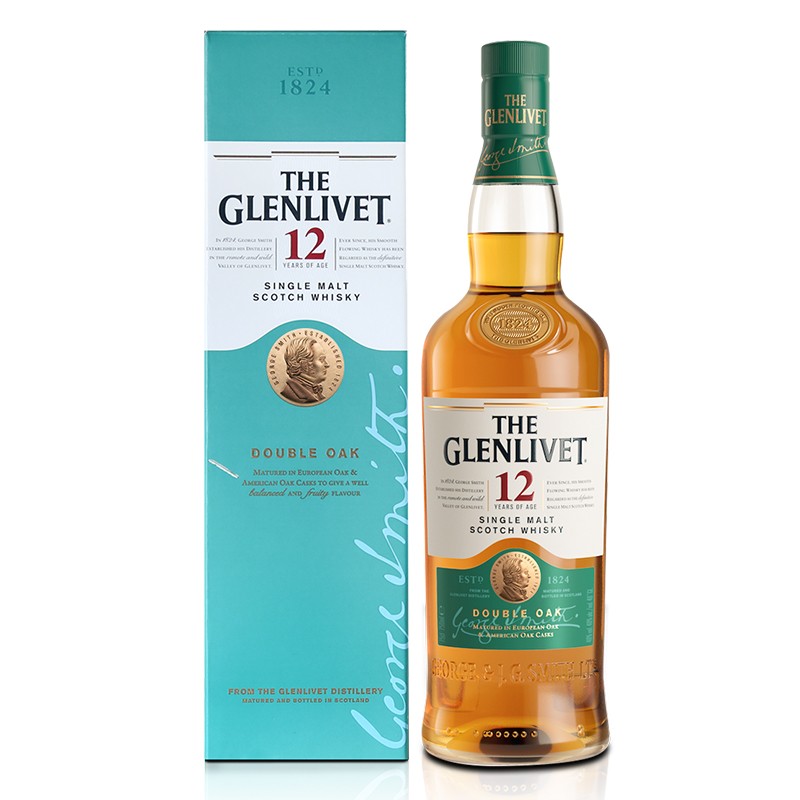 御玖轩 格兰威特12年/21年（Glenlivet）苏格兰单一麦芽威士忌 原装进口洋酒 格兰威特12年