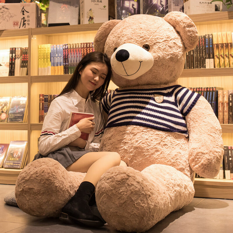 ti team品牌毛绒娃娃超大号熊玩偶熊熊毛绒玩具公仔布抱抱熊可爱女生