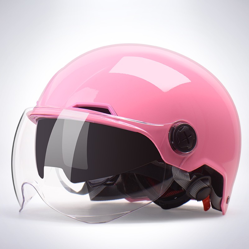 野马3c认证电动摩托车头盔男夏季轻便式半盔女四季通用电瓶安全帽351s