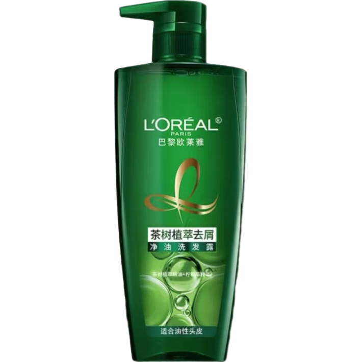 欧莱雅洗发水茶树植萃去屑净油洗发露700ml 无硅油 【临期清仓】