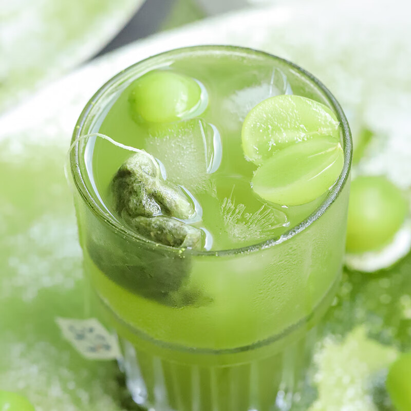 弘美干葡萄煎茶冷萃绿茶茉莉花抹茶叶包冷热泡水喝 葡萄煎茶