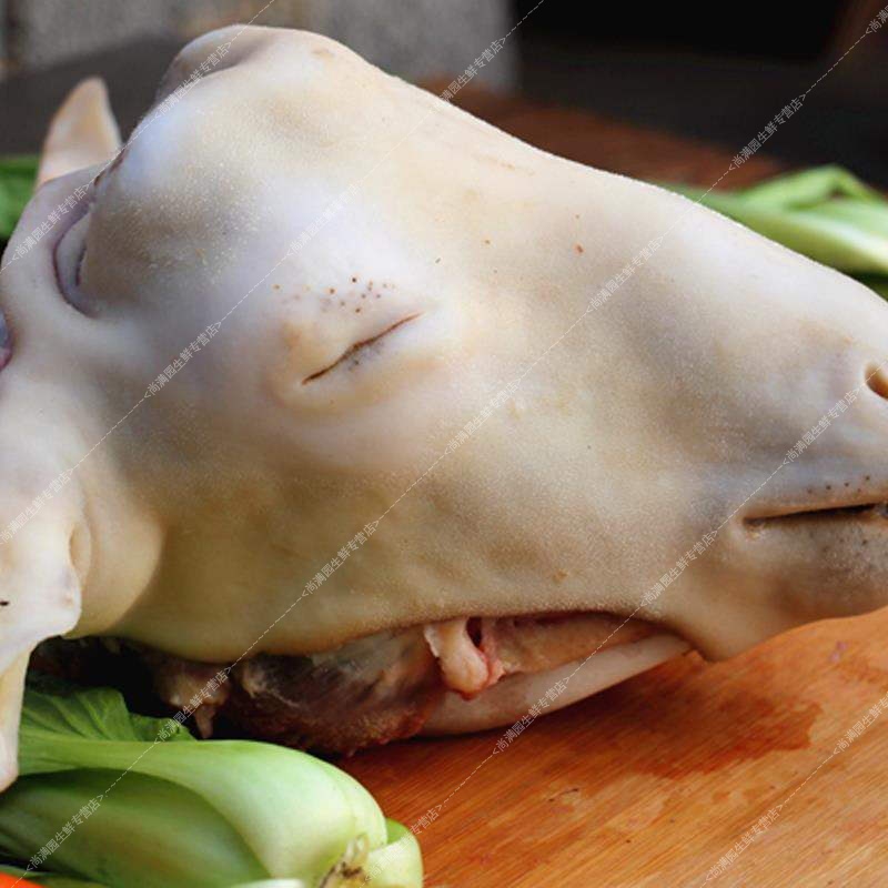伯贤(去皮)羊头新鲜生羊头整个羊头生鲜羊头肉(去皮) 1个
