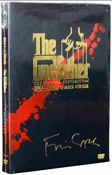 正版教父三部曲合集3dvd9经典犯罪黑帮电影dvd碟片光盘马龙白兰度