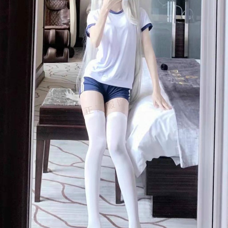 微胖体操服女纯欲风套装日系少女学院学姐风啦啦队沙滩泳装体操服