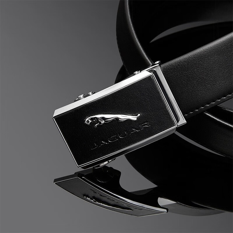 jaguar轻奢男士腰带十大品牌自动扣牛皮商务休闲皮带父亲节礼物实用