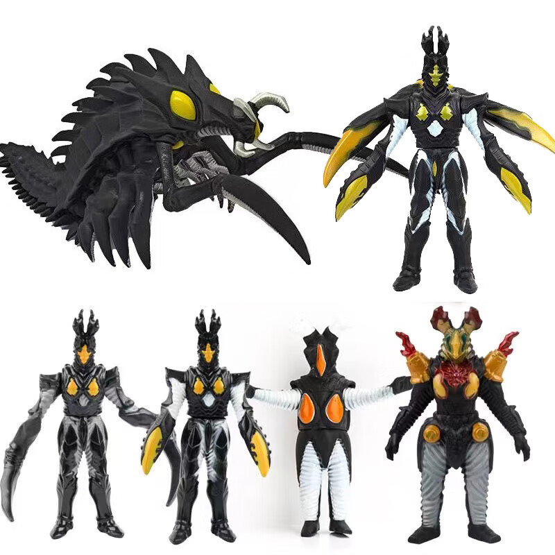 软胶怪兽ex海帕杰顿芝顿死镰特大号关节可动男孩玩具礼物 幼虫 5芝顿