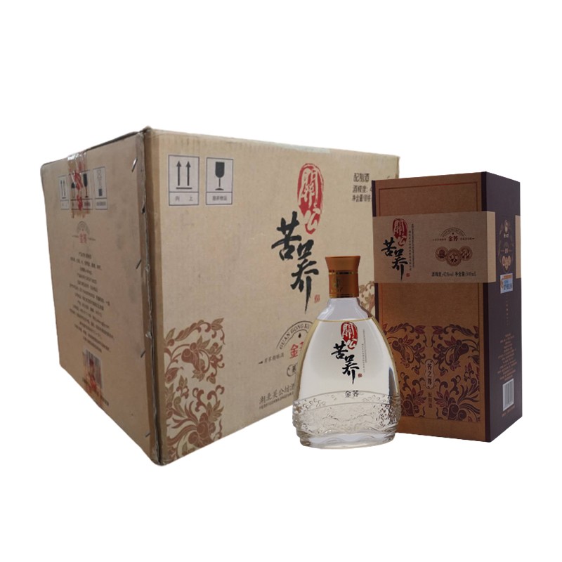 关公坊苦荞酒 金荞42度500ml*6 整箱装(内配3支礼品袋)daaamdegq