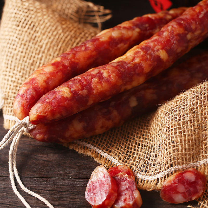 卅吃手工香肠南通如皋特产农家传统自制原味土猪肉腊肠500g
