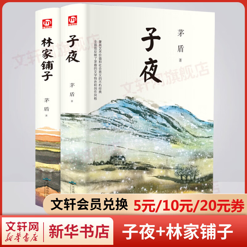 子夜+林家铺子 精装全套2册 茅盾代表作