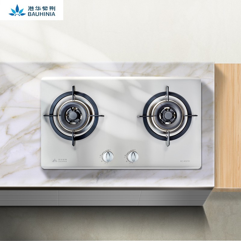 港华紫荆(bauhinia)燃气灶双灶天然气灶大火力家用猛火台式嵌入式两用
