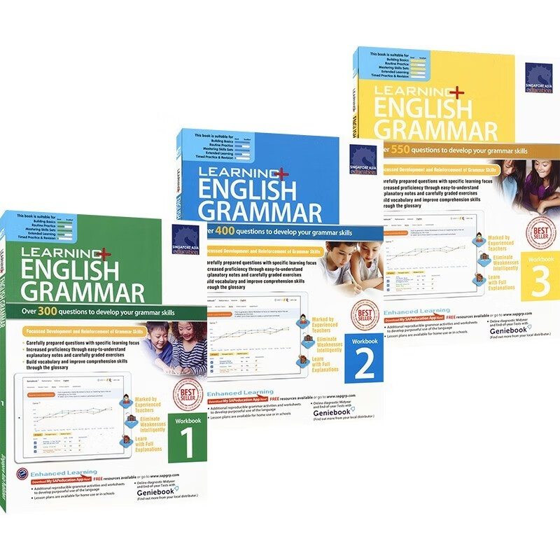 新加坡英语SAP Learning English Grammar学习系列英语语法学习 基础版图书 1-3年级【普通版】