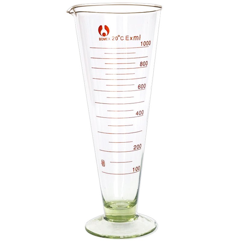 纳仕徳 sd4002 量筒 锥形量杯 玻璃量杯 带刻度 实验室锥形三角量杯