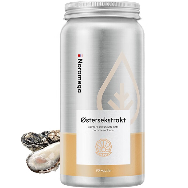 挪威Noromega天然深海高濃度牡蠣粉精華膠囊90粒 膠囊90粒