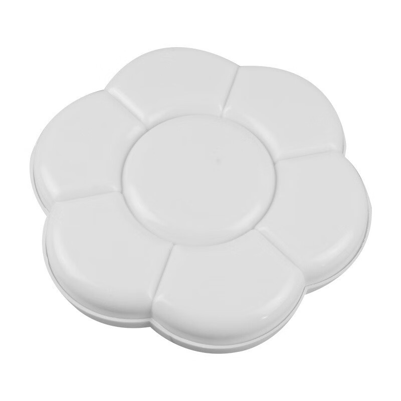 芬尚 梅花盒双盖调色盘/调色盒/调色板/调色碟 水粉水彩丙烯油画国画