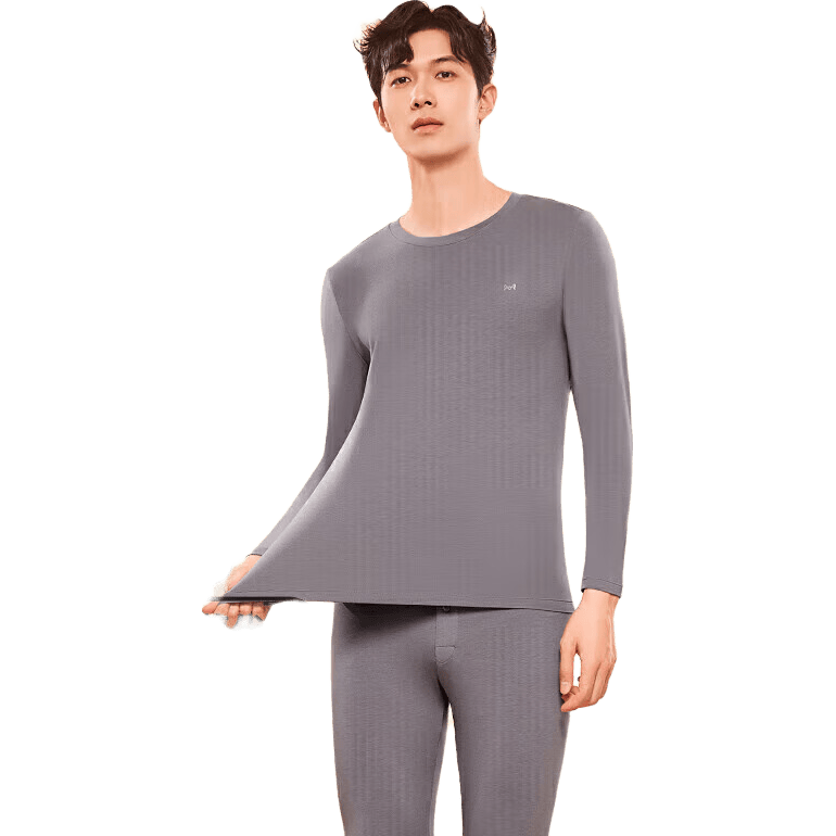 猫人（MiiOW）男士保暖内衣套装秋衣秋裤男保暖衣保暖裤薄款兰精莫代尔内穿打底