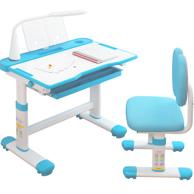 益威儿童学习桌椅套装价格走势与评测：实木稳固，可升降、机械双背椅，赠护眼灯和阅读架