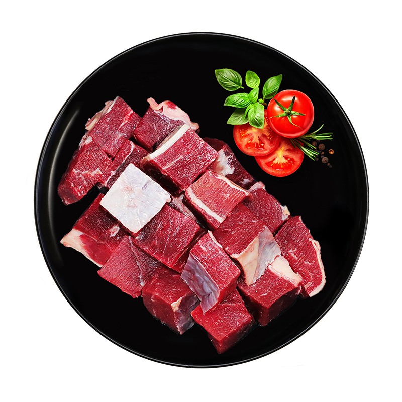 中荣 内蒙古牛腩块 1kg 国产牛肉 谷饲牛腩 排酸 牛肉 生鲜