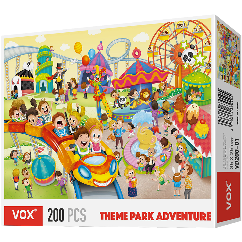 VOX儿童拼图玩具200片趣味游乐园-价格走势、销量、评价|最棒的儿童拼图之一