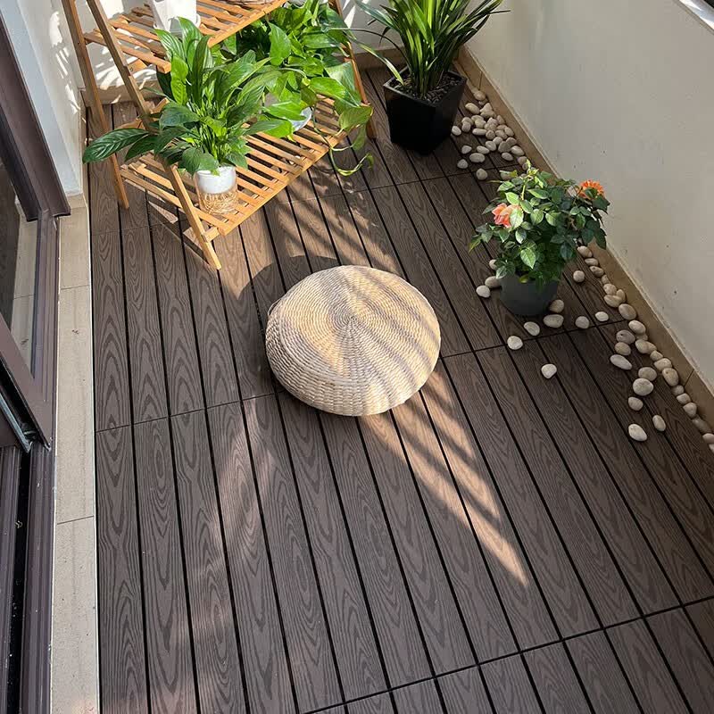 同聚发塑木木塑户外地板阳台浴室庭院diy花园露台防腐生态木地板 压花