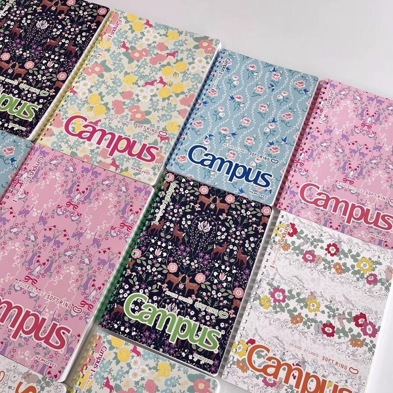 国誉(KOKUYO)【2023新品】日本国誉(KOKUYO)Campus加藤木系列软线圈笔记本不硌手 白色B5