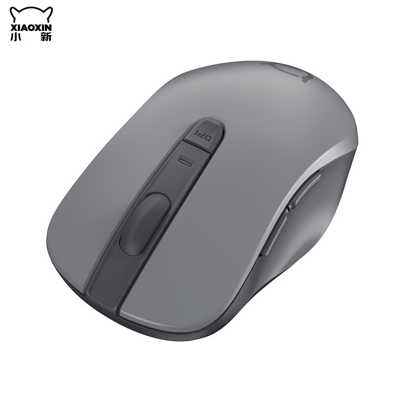 联想（Lenovo）鼠标 无线蓝牙鼠标 小新新选 新动系列 便携办公鼠标 笔记本电脑鼠标 3挡可调DPI 灰色