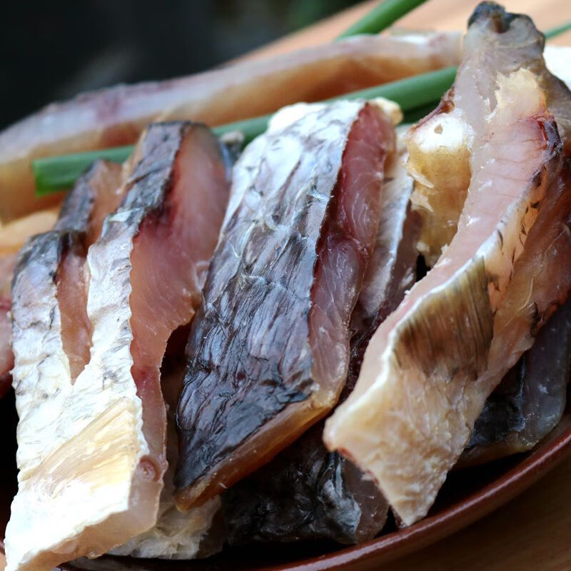 安徽特产风干腊鱼咸鱼块农家自制咸鱼干货草鱼块日晒鱼干500g