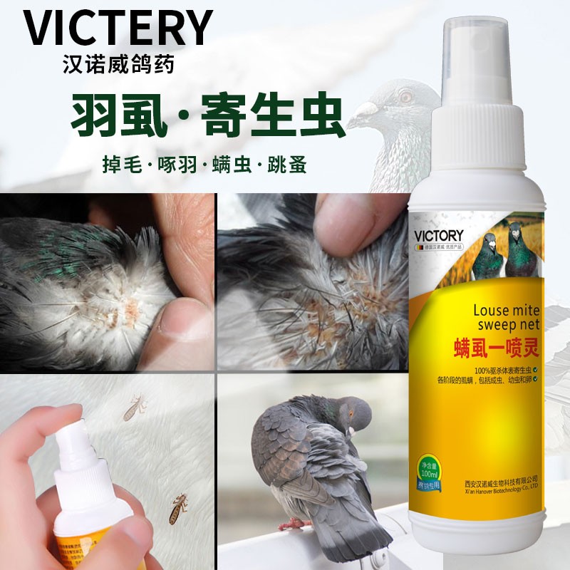 VICTERY汉诺威非鸽药大全螨虱一喷灵鸟信鸽非鸽药虱螨灵鸽虱螨体外驱虫用使用感如何?