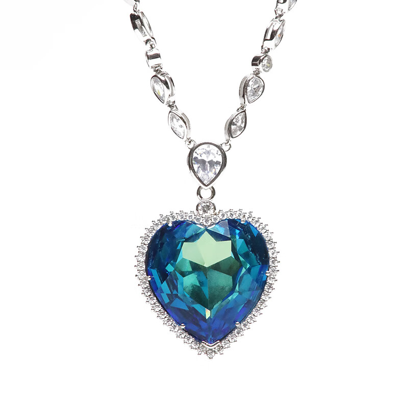 铭闽[网红同款] 海洋之心项链泰坦尼克号海洋之心项链 海洋之星锁 铜