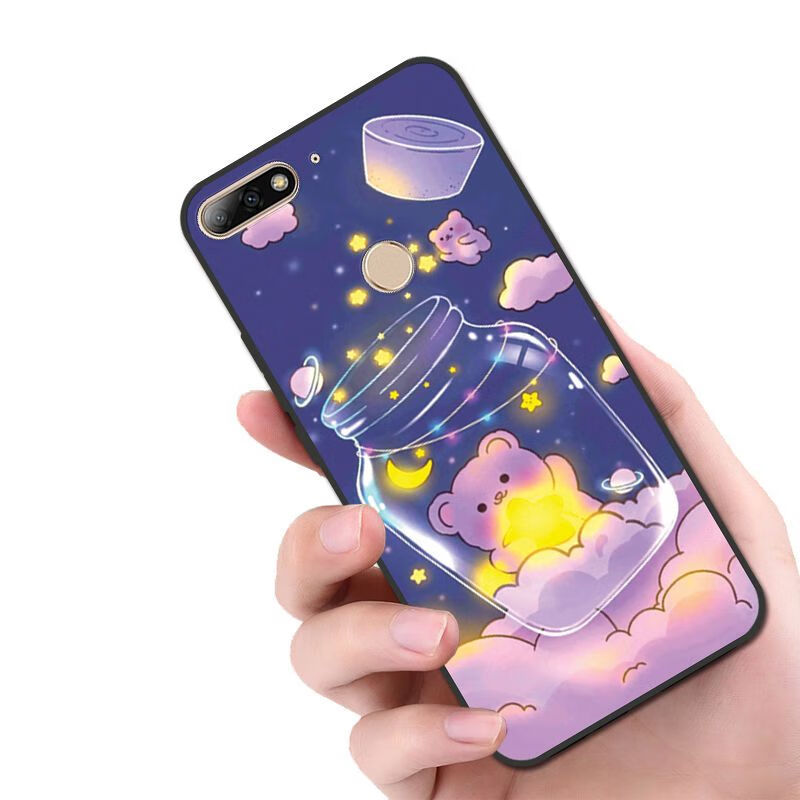 ctkt 畅享8plus手机壳华为fla-al10软fla-al2壳fla-tl10全包fl 小熊瓶