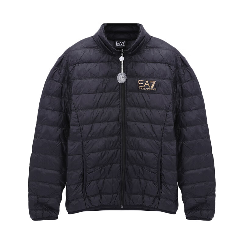 阿玛尼(armani)emporio armani 阿玛尼 左胸字母logo男士羽绒服 黑色8
