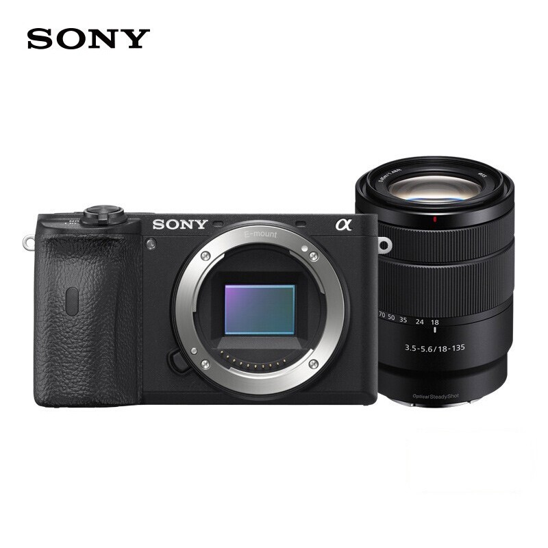 索尼（SONY）Alpha 6600M 18-135mm镜头 APS-C画幅微单数码相机 旅行便携套装 黑色 (ILCE-6600M/A6600M)