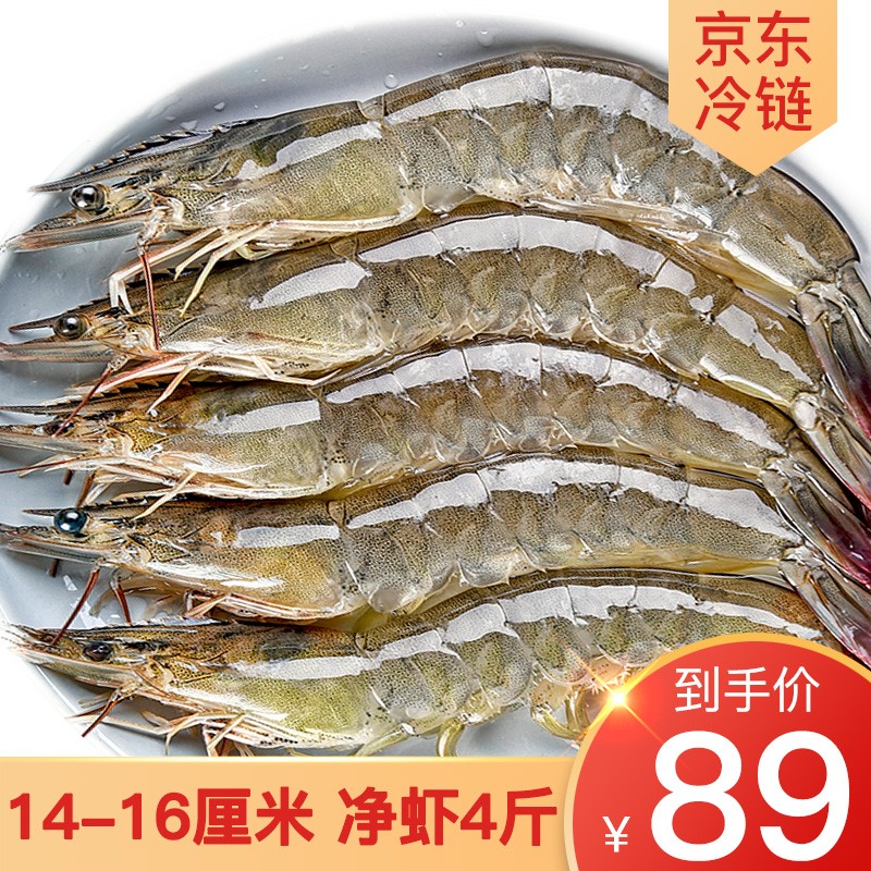 虾【领券减20元】国产大虾 生鲜虾类 鲜海虾 基围虾 推荐14-16厘米（95%回头率） 推荐净重4斤（三日内捕捞）