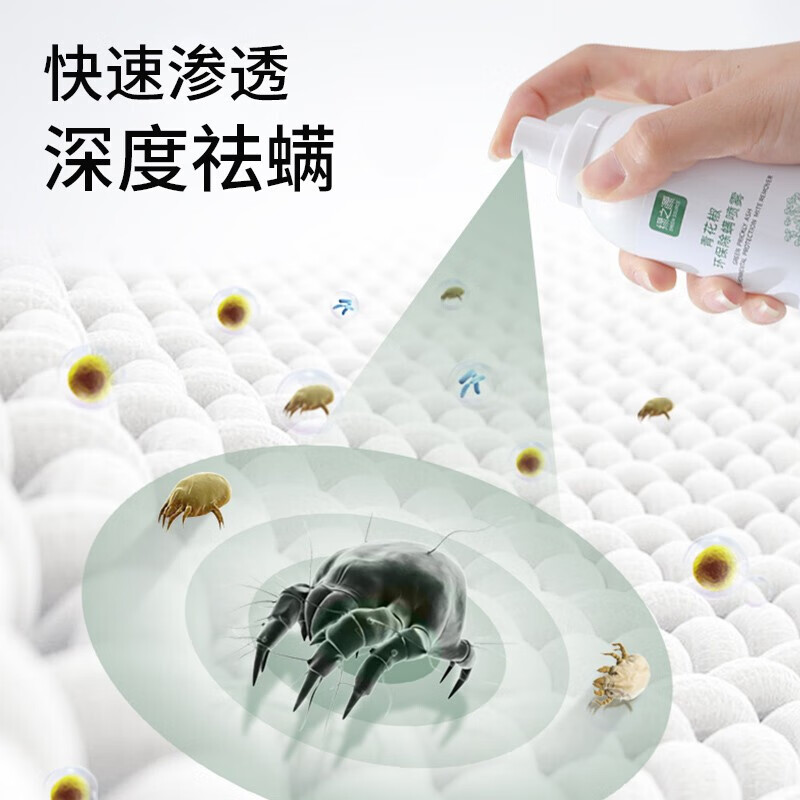 绿之源【精选厂家】 青花椒喷雾 草本植物 床上宠物免洗免晒去螨 300ml*2瓶装