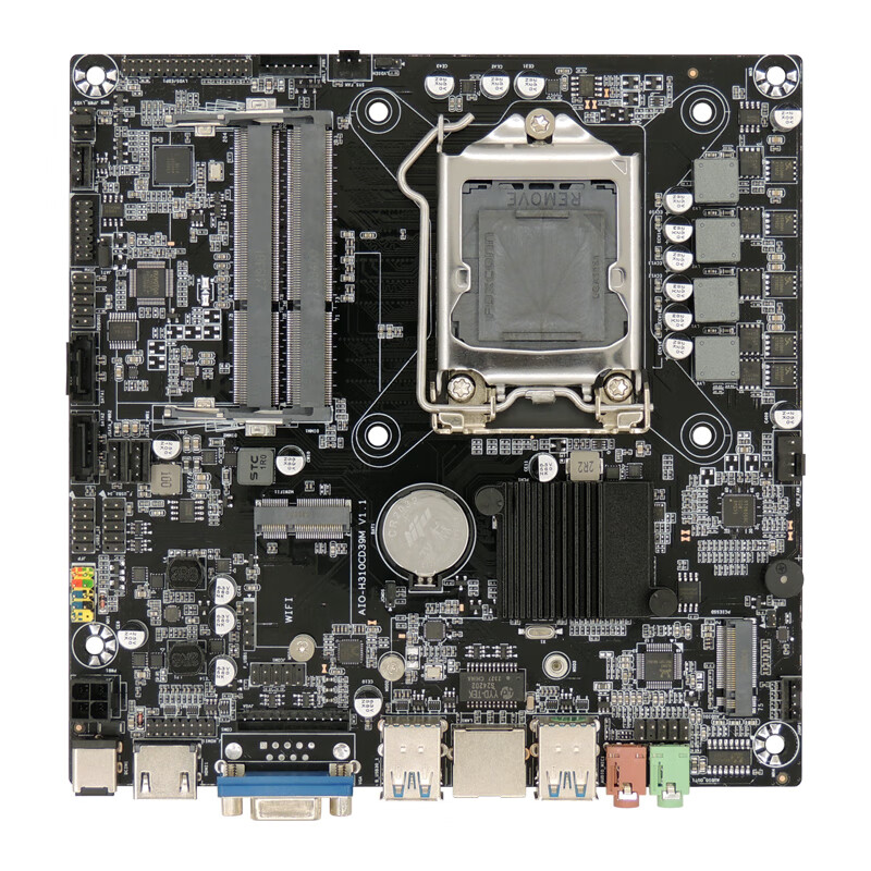 观注h310 d3 thin itx主板1151针6789代/17*17/hdmi vga lvds输出 dc