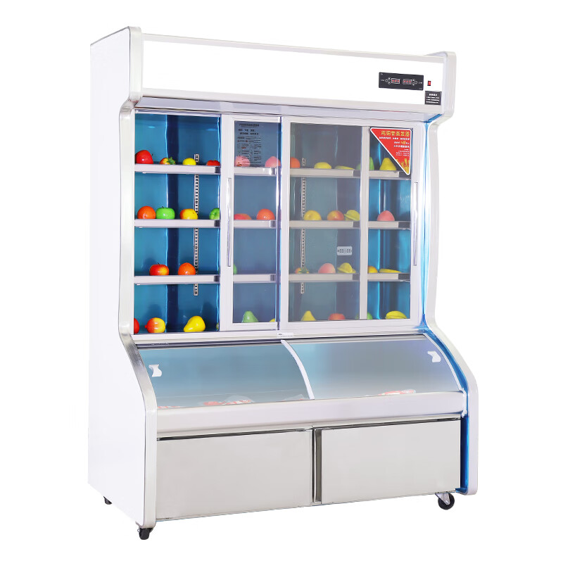 莞雪冰柜商用大容量三温三室点菜柜麻辣烫烧烤串串展示柜冷藏冷冻