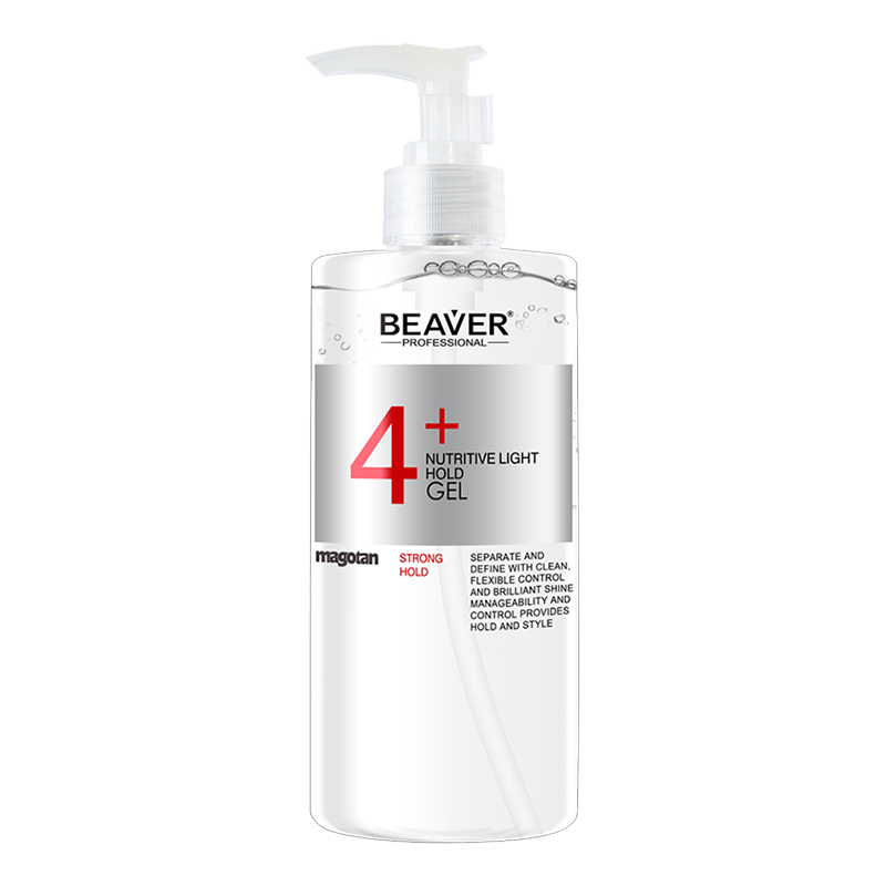 博柔莹亮造型啫喱水450ml 男女士头发造型保湿定型啫喱膏护卷 啫喱膏