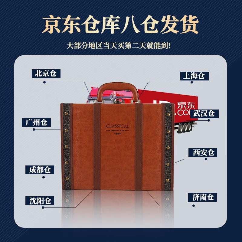 赫尼庄园(HERNIY MANOR)古堡干红葡萄酒 2瓶高档礼盒装 法国进口AOP15度超重型瓶红酒送礼