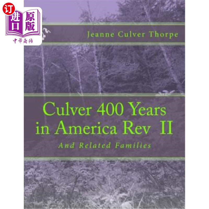 【中商海外直订】culver 400 years in america revised: and related