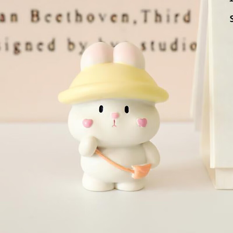 茅十八可爱兔子摆件学生桌面少女心装饰车载摆饰儿童卡通系玩偶礼物