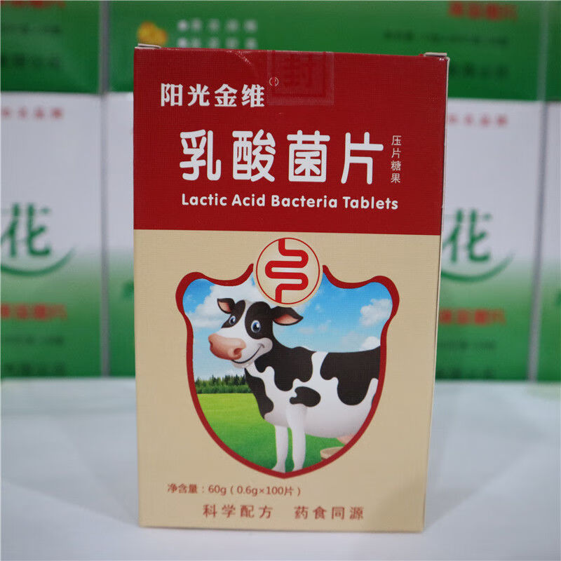 弓东【】zp阳光乳酸菌咀嚼片儿童乳酸甜口感100片肠内菌群失调益生菌