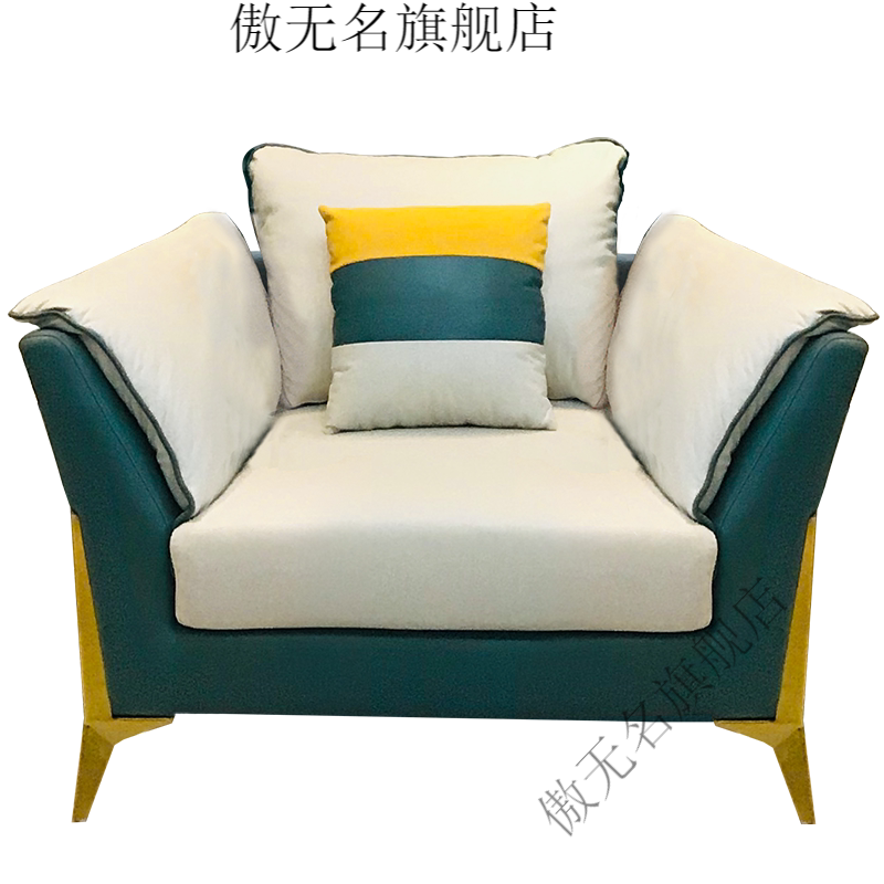 直排沙发 小型沙发 欧式轻奢沙发 现代轻奢沙发组合客厅小户型网红款