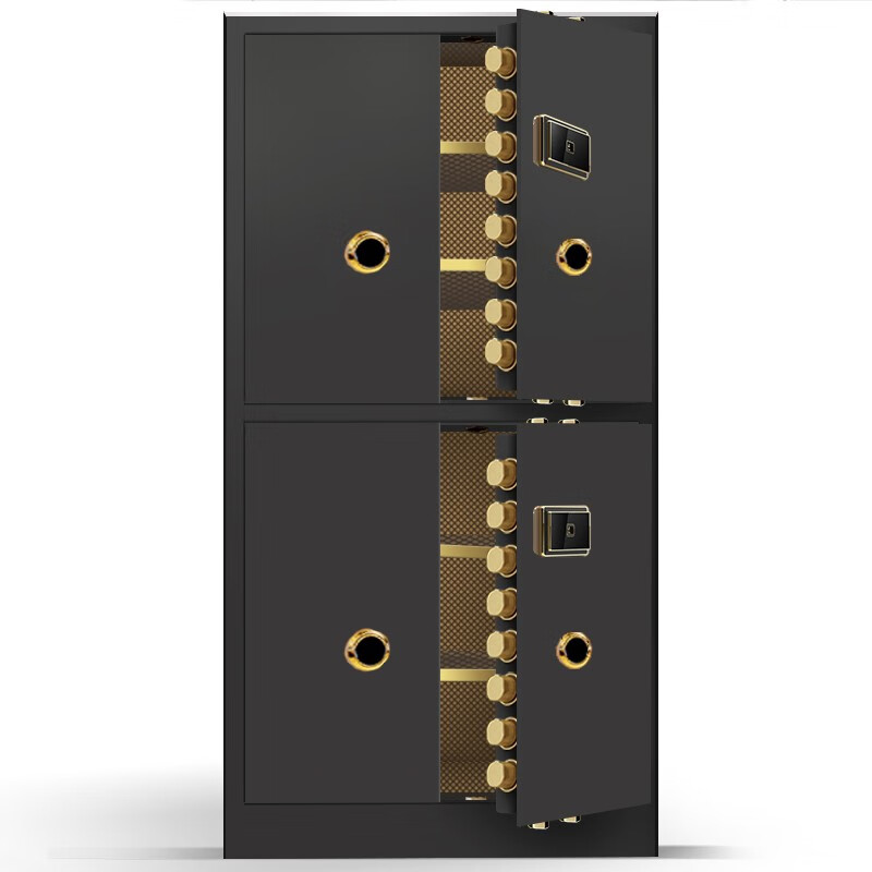 万尊 全钢保险柜1800*1000*580mm四门黑色电子密码锁加厚双锁双控双人