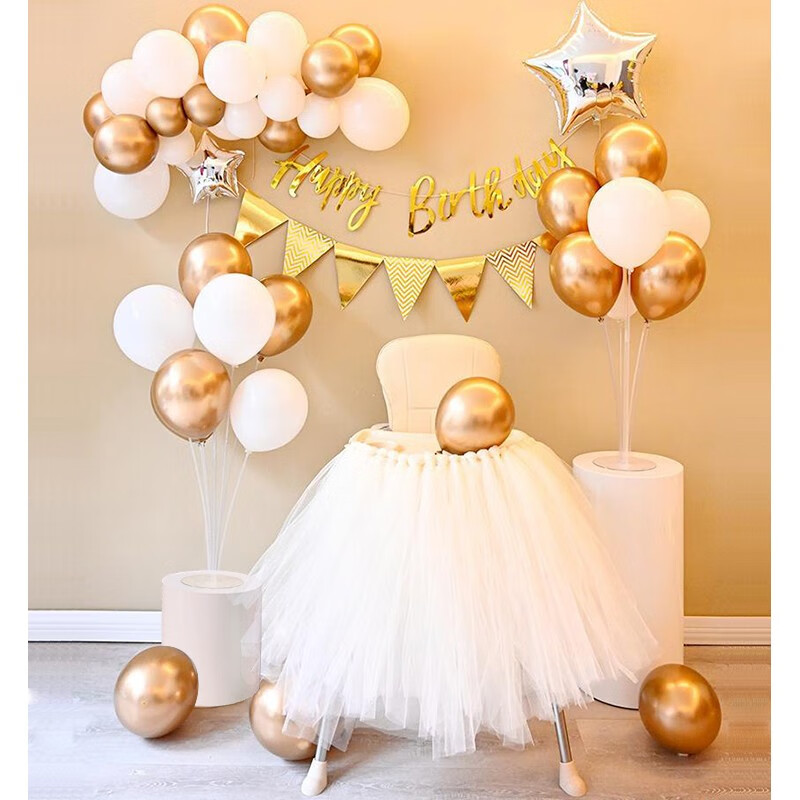 狮洛德宝宝百天气球生日装饰怎么标注是1周岁的宝宝用？