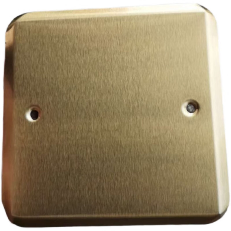 梦茜儿地插铜面金属不锈钢地插盖板盲板通用底盒装饰盖子10*10的 金