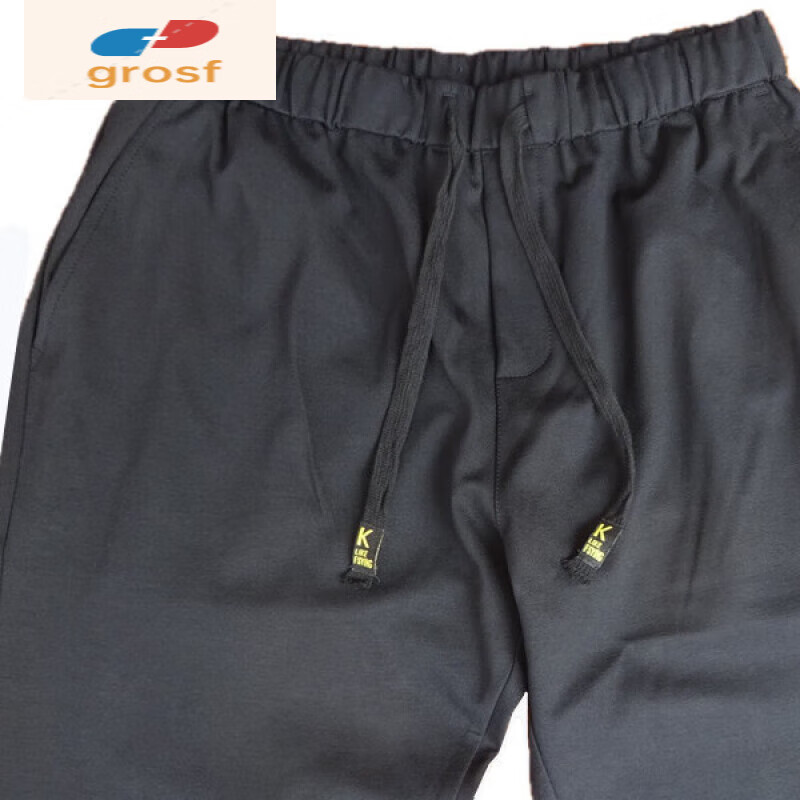 裤子胖孑穿肥佬加肥加大码高弹力针织面料特大的 黑色195 30码120斤