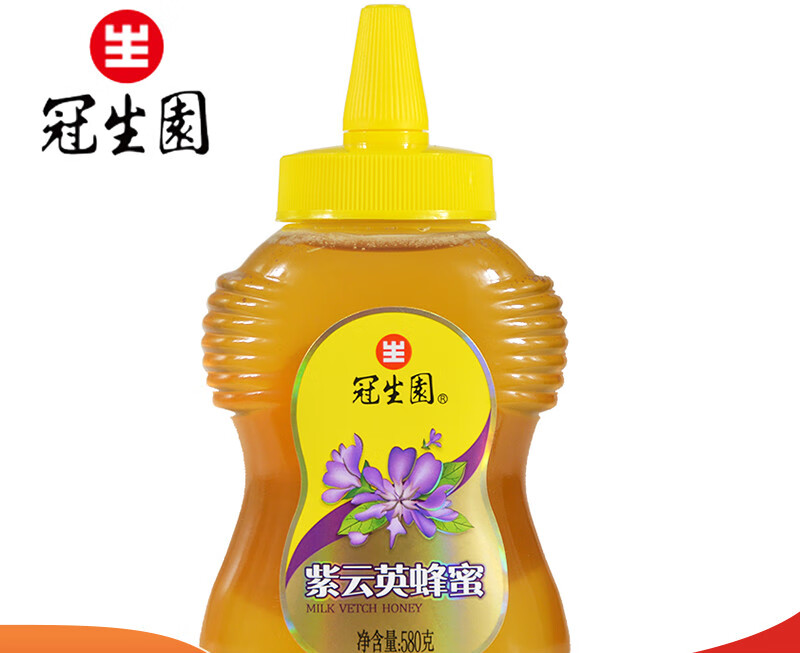 冠生园 上海蜂蜜洋槐蜂蜜蜂蜜槐花蜜纯蜂蜜 580g紫云英蜂蜜