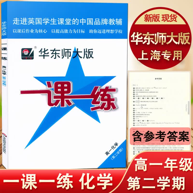 新版现货 华东师大版 一课一练 高1年级下 化学 高一年级第二学期 上海专用 与上海高中教材同步练习